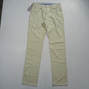 Peter Millar Sateen Five Pocket Pants Mens 30 British Cream Straight Leg Golf